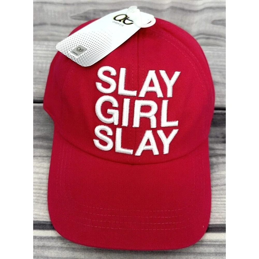QUEER EYE‎ PRIDE SLAY GIRL SLAY SNAPBACK BASEBALL CAP / HAT One Size BRIGHT PINK